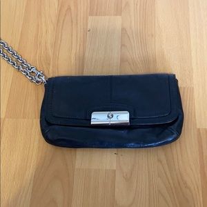 Black coach wristlet